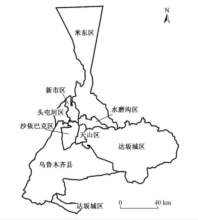 沙依巴克区,高新技术开发区,水磨沟区,经济技术开发区,头屯河区,米东