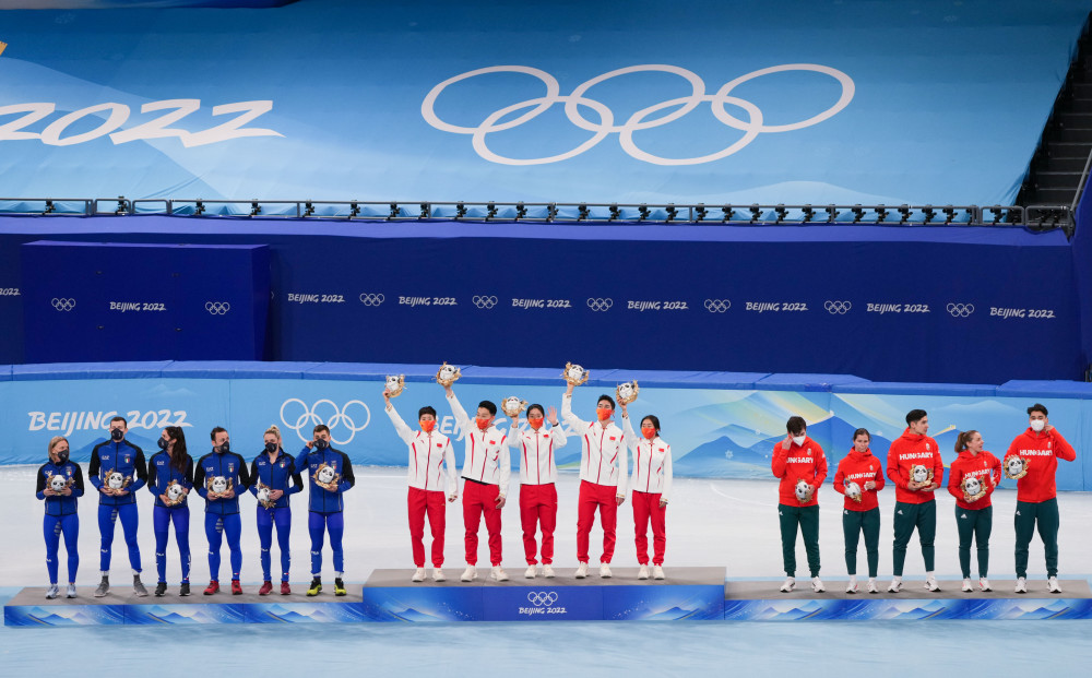 北京冬奥会颁奖典礼图片