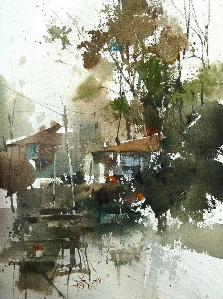 风景绘 城市风光 台湾水彩画家简忠威 腾讯新闻