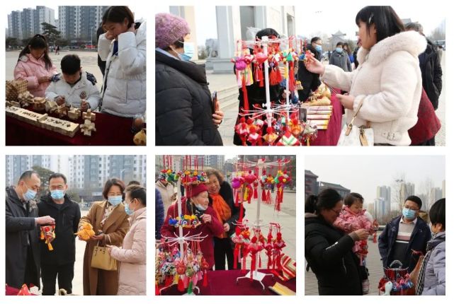 非遺鬧新春文化潤萬家莒南縣非遺宣傳展示走進臥佛寺公園