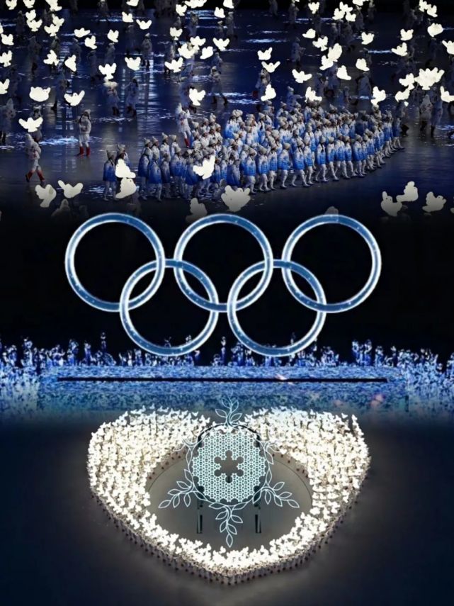 冬奥会和平鸽灯图片