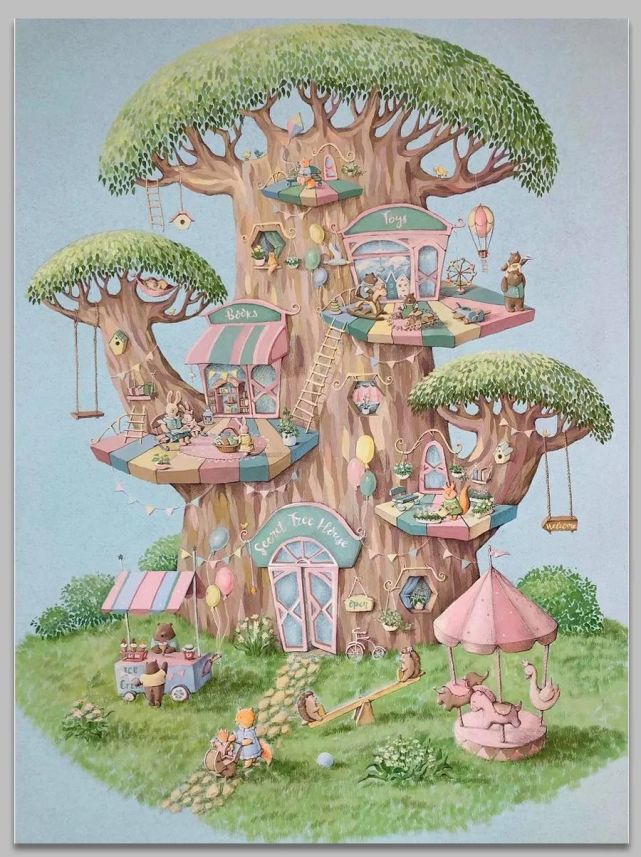 这样画房子太奇妙了