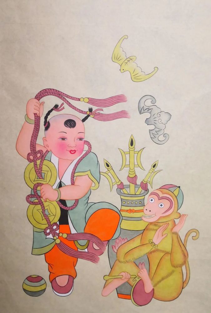 非遗迎新年夹江年画