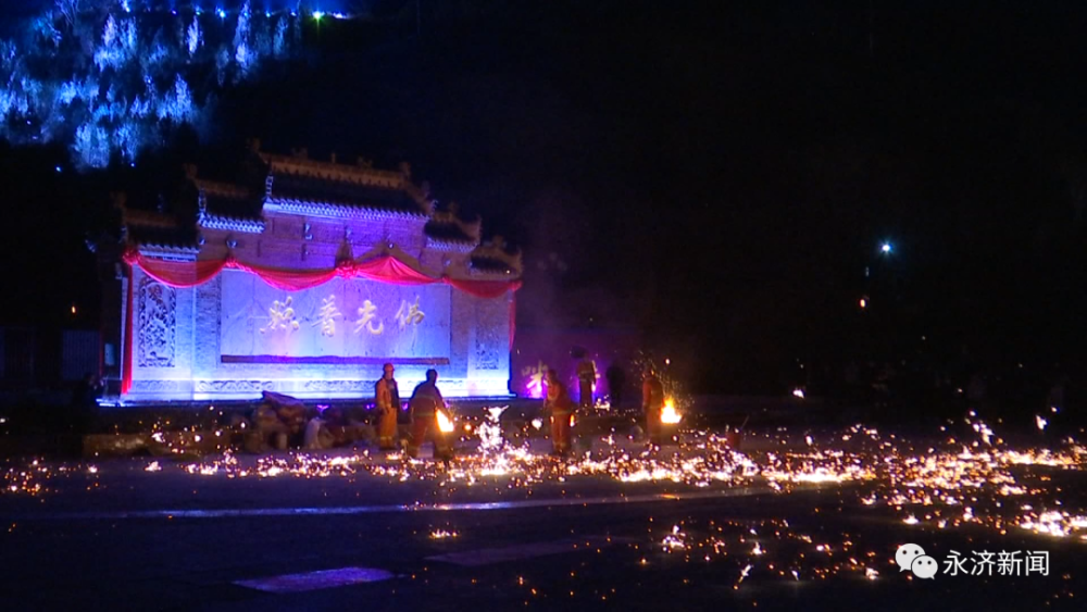 普救寺夜景门票图片