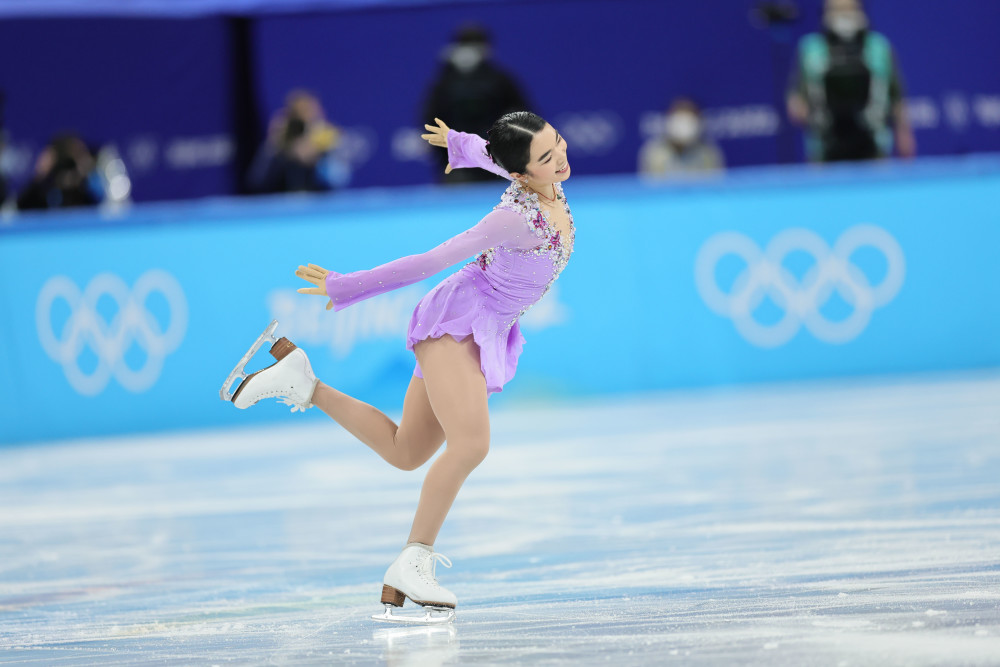 北京冬奥会花样滑冰团体赛女子单人滑自由滑赛况3