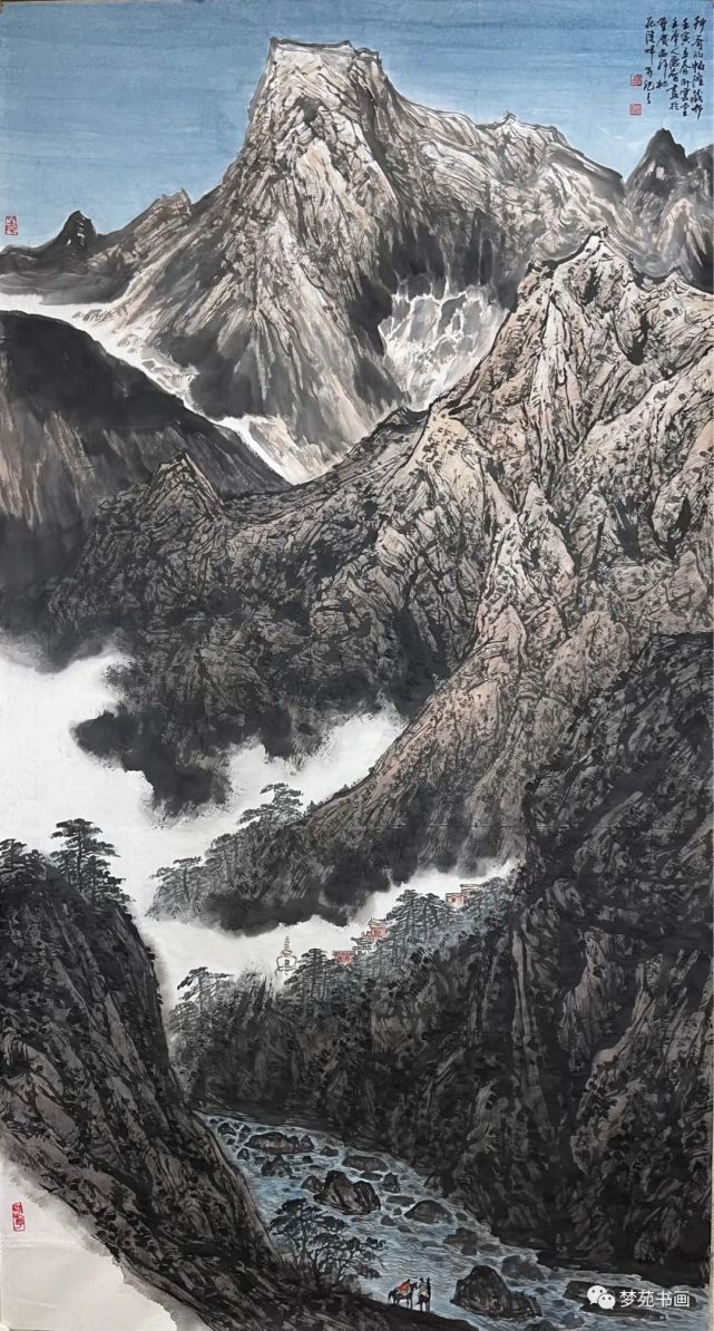 虎年开笔第一张《神奇的帕隆藏布》180×97cm 曾德智