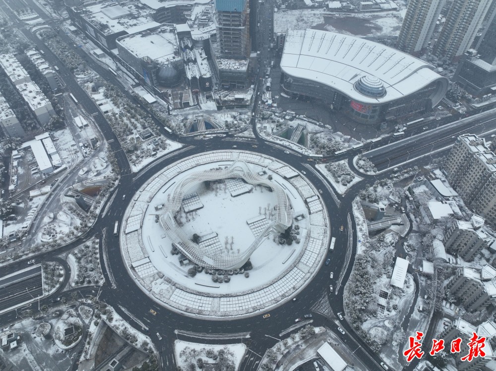 【资讯】 虎年迎初雪，武汉“银装素裹”武汉雪景,虎年银装素裹,长江日报报道