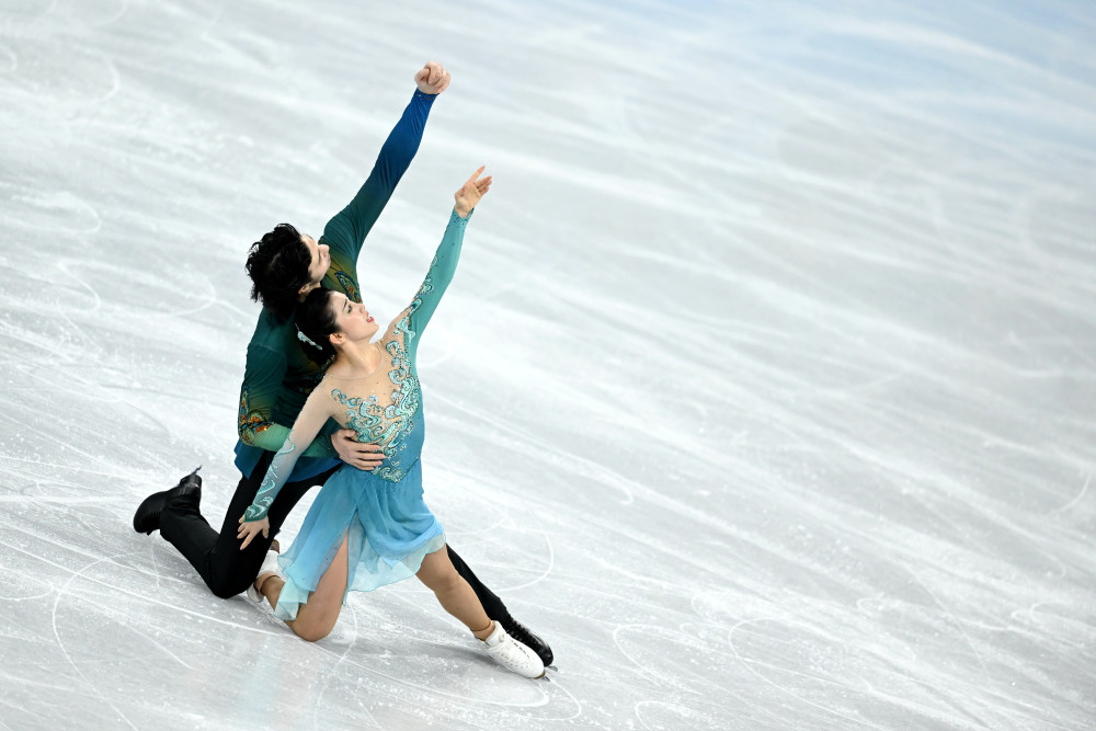 北京冬奥会花样滑冰团体赛冰舞自由舞赛况7