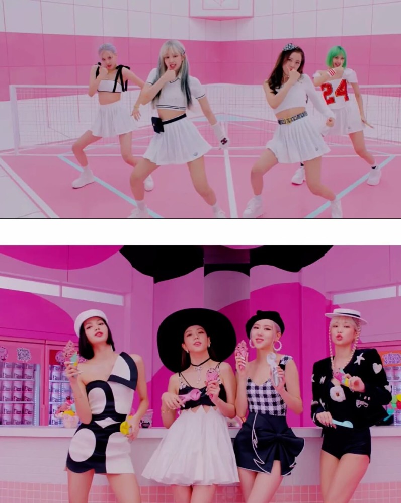 icecreamblackpink全员画面特辑附带长图壁纸