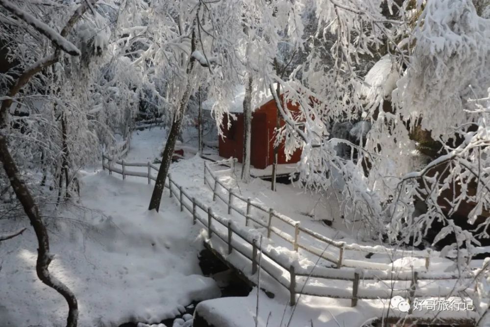 汉江源雪景图片