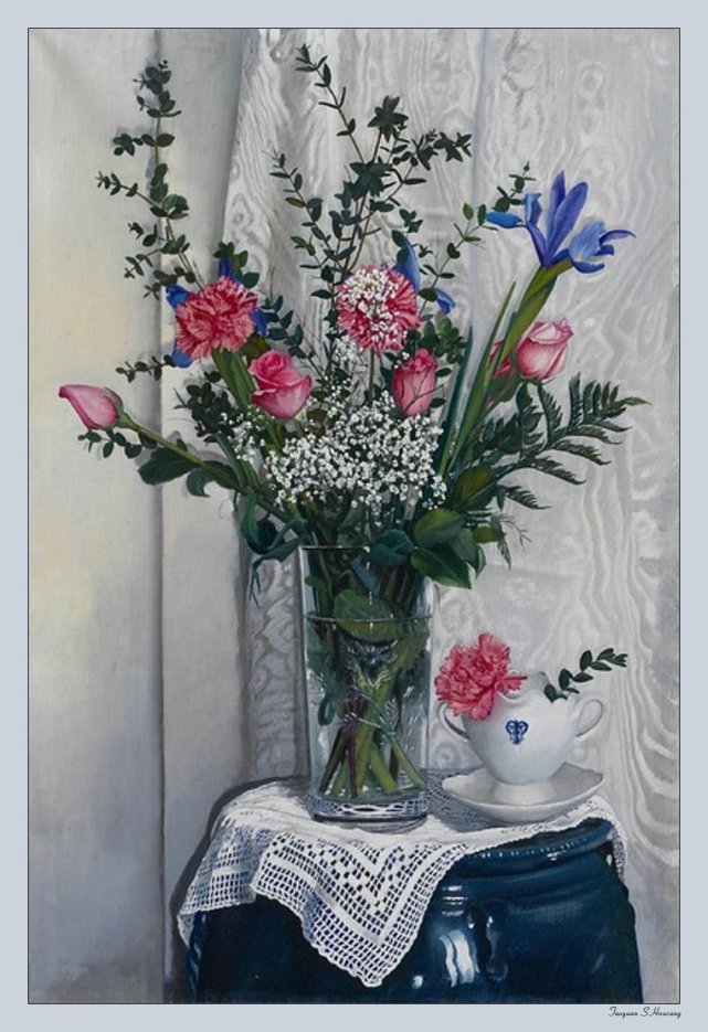 波兰静物女画家 danka weitzen 精美超写实花卉油画静物绘画作品