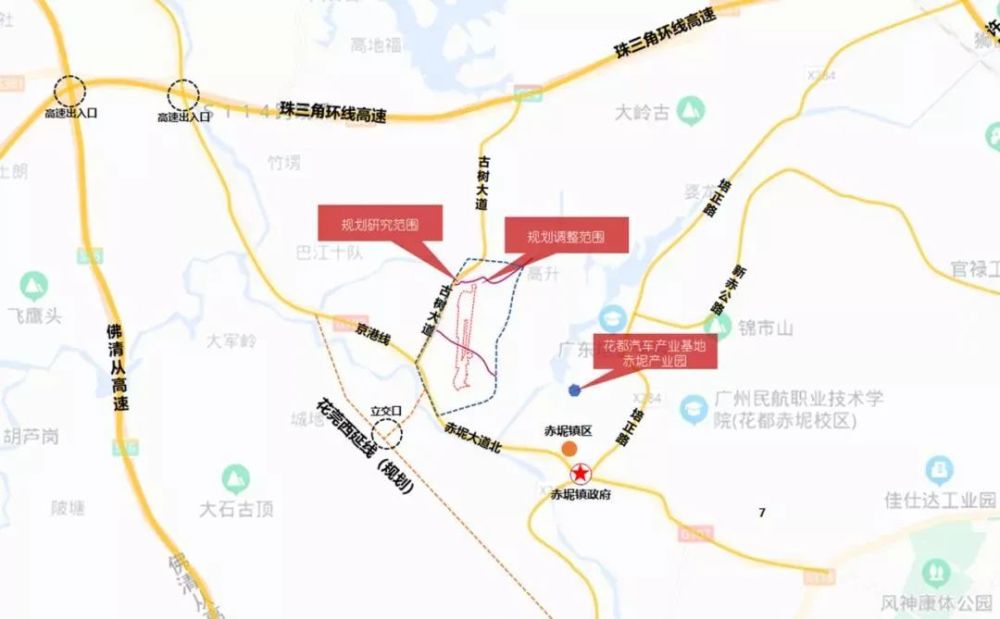 已获批广州花都汽车产业基地赤坭产业园最新规划来啦