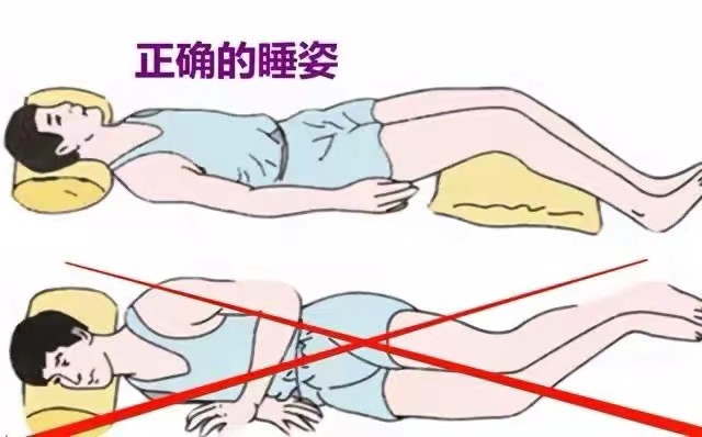 错,就是"睡觉姿势",正确的睡觉姿势是仰卧,侧卧会导致我们形成法令纹
