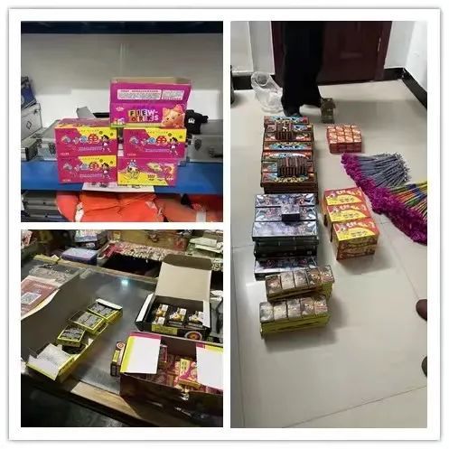 某商店因非法储存,销售烟花爆竹,被群众举报,现场收缴12挂啄木鸟红炮
