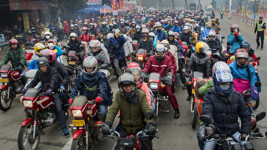 春运中的摩托大军去哪儿了