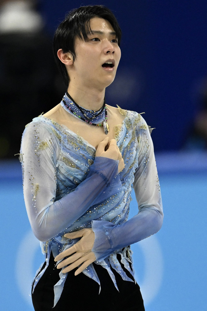 羽生结弦眼含泪光表演略有遗憾组图