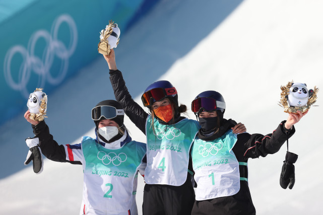 北京冬奥会自由式滑雪谷爱凌夺得女子大跳台冠军13