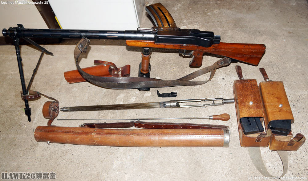 图说瑞士lmg25轻机枪达到通用机枪的标准一名士兵即可操作