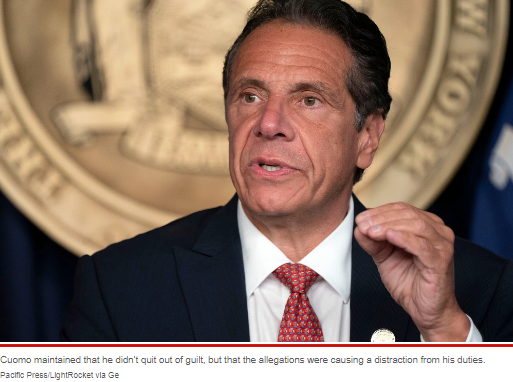 后悔了纽约前州长科莫自称清白此前不该因性骚扰丑闻辞职