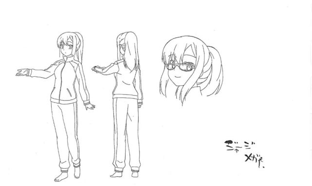 绘画技能分享线稿分享第81期樱花庄的宠物女孩原画集