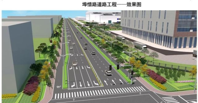 (解放大道至解放三路)道路长度为1272米,红线宽度40米,绿线宽度60米