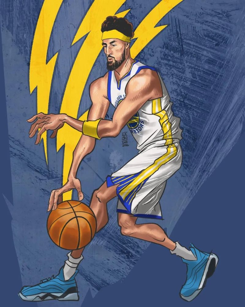 nba篮球明星卡通壁纸(第1期),抽象又逼真!