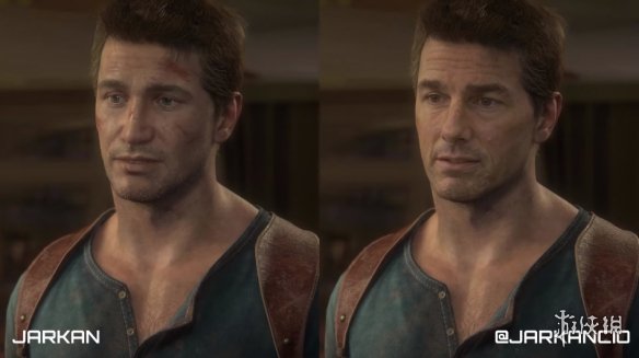 将神秘海域4德雷克脸模替换为阿汤哥毫无违和感