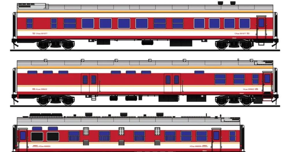 车厢等比例侧视图yz25g硬座车厢,俗称"红皮车"2007年2月27日22时36分