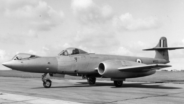 用於測試改裝的gloster meteor f8(格洛斯特流星f8)戰鬥機