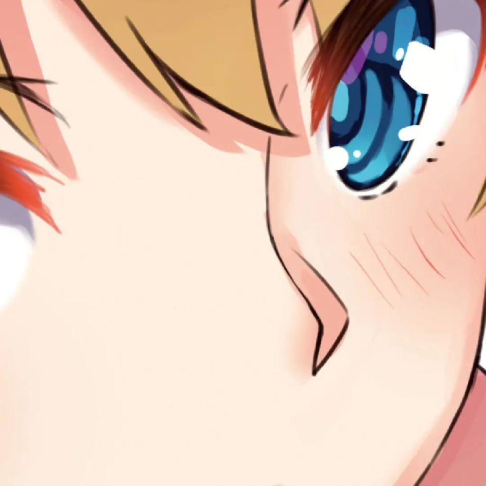 美少女插画描绘人物个性的鼻子和耳朵