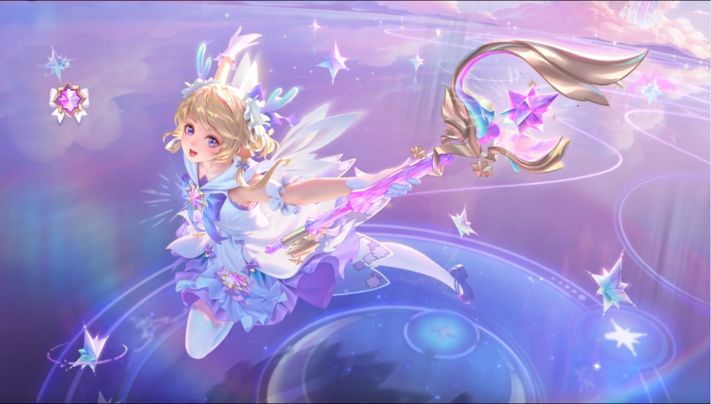 而今年的情人节瑶瑶公主终于迎来了自己的传说皮肤,是第一个拿到辅助