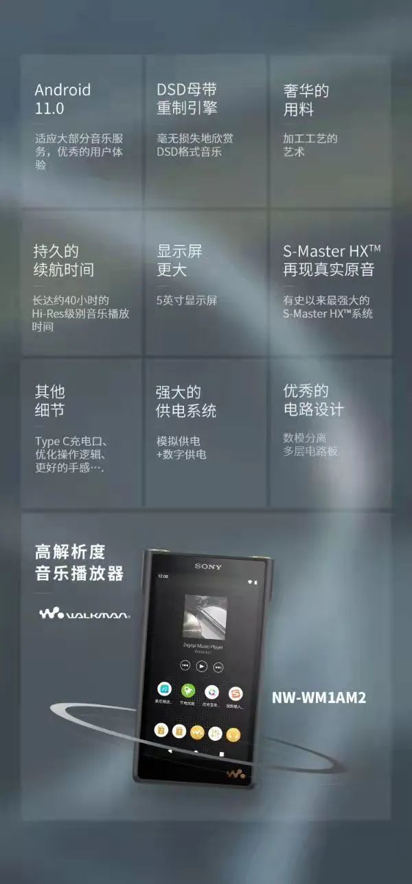 sony发布旗舰音乐播放器二代黑砖:nw-wm1am2|1am2|索尼|日本_科技