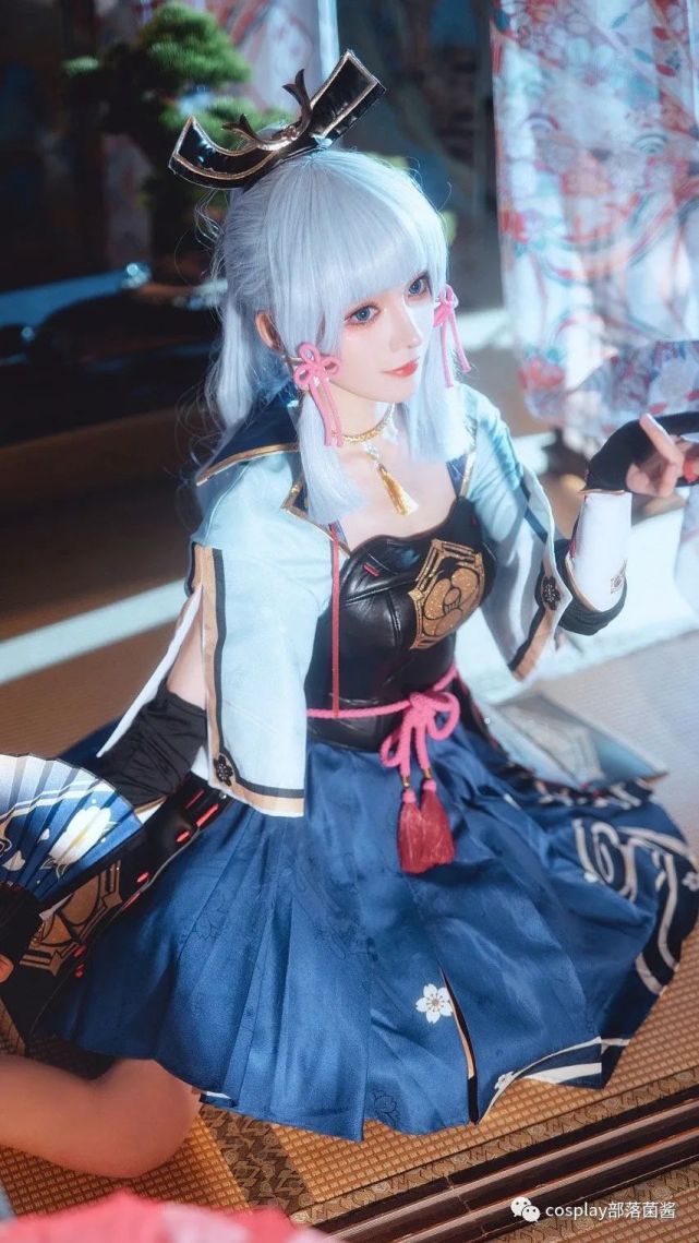 cos:原神神里绫华cos正片@宵鱼鱼