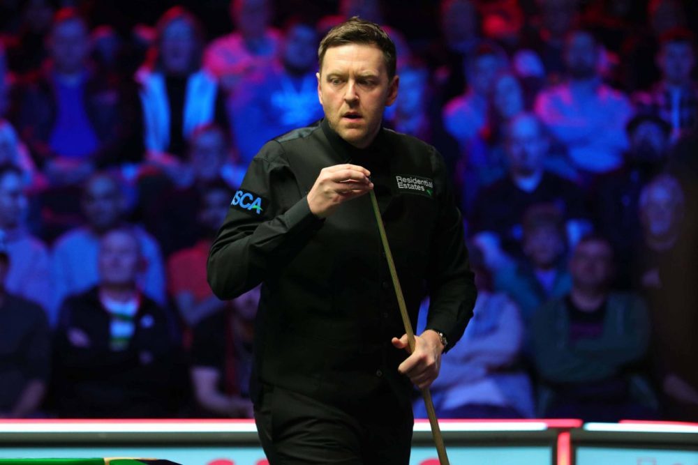 2022斯诺克球员锦标赛结束首场1/4决赛,英格兰球员里奇·沃顿在2比5