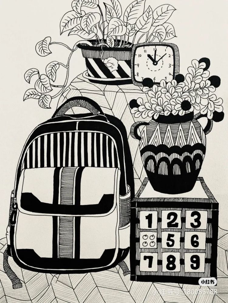 装饰画用线描的方式美化我们的生活