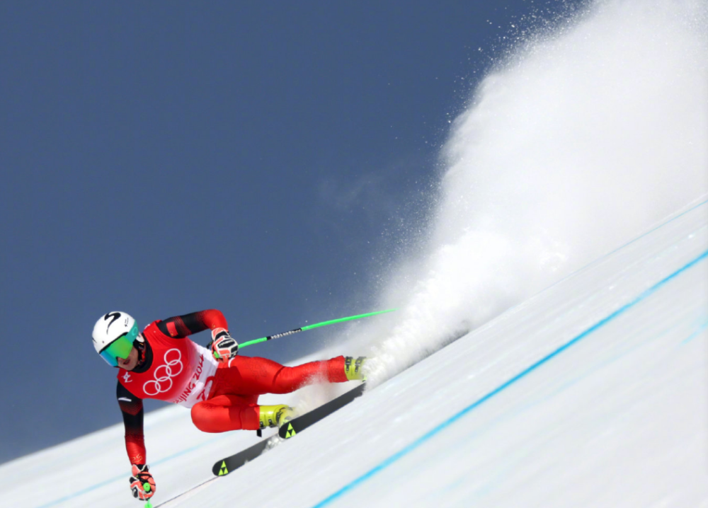 高山滑雪男子全能速降图集