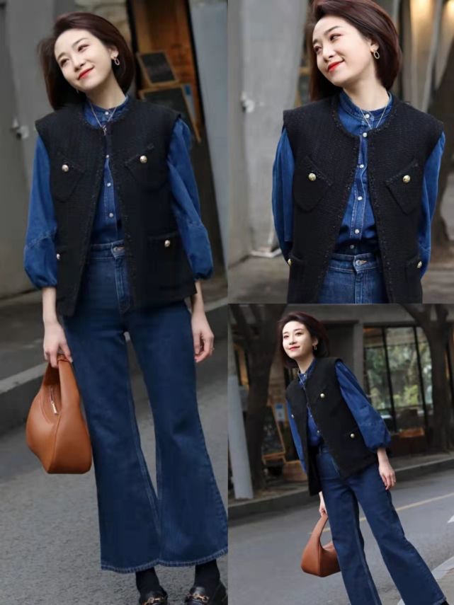 "牛仔衬衫"叠穿大法好!九组日常实用搭配,不怕牛仔衬衫没地穿