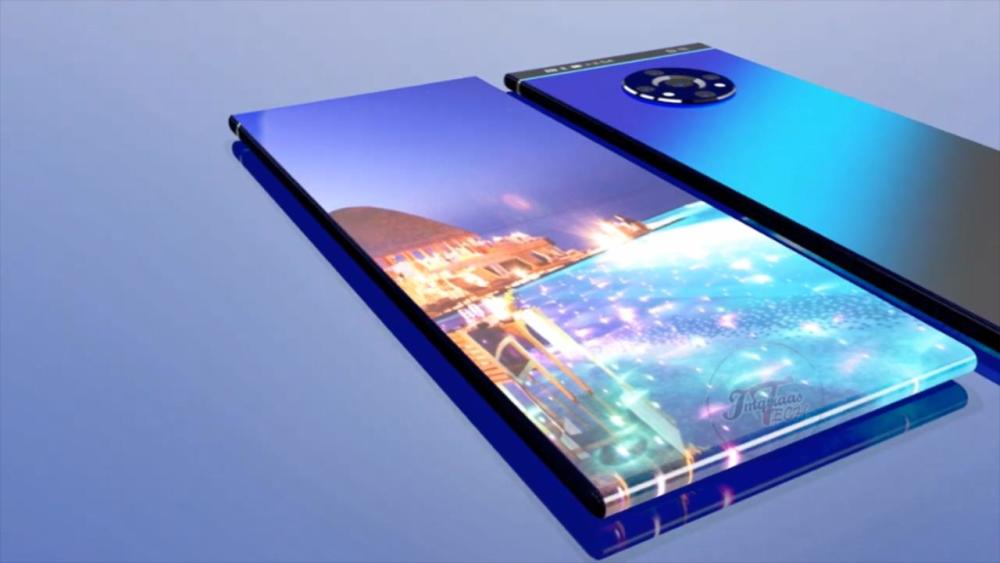 华为mate50pro概念机机身上下两端被屏幕包裹屏占比高达100