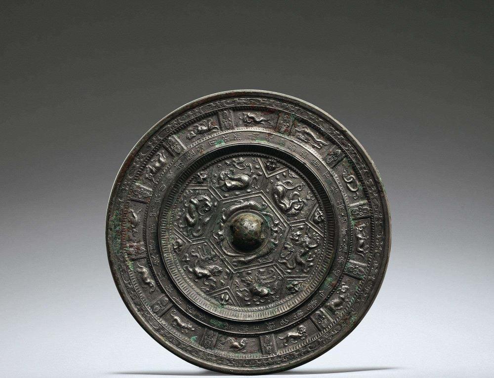 聚寳齋*銅製*雙魚鏡】友人委託販賣 鏡 銅鏡 祭祀品 副葬品 收藏極品