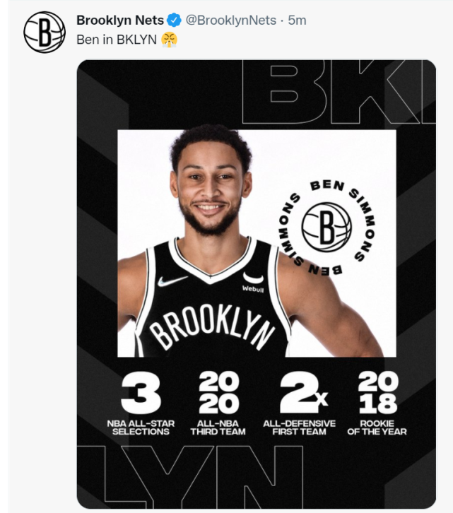 北京时间2月11日,在布鲁克林篮网和送出哈登,米尔萨普得到本西,赛斯