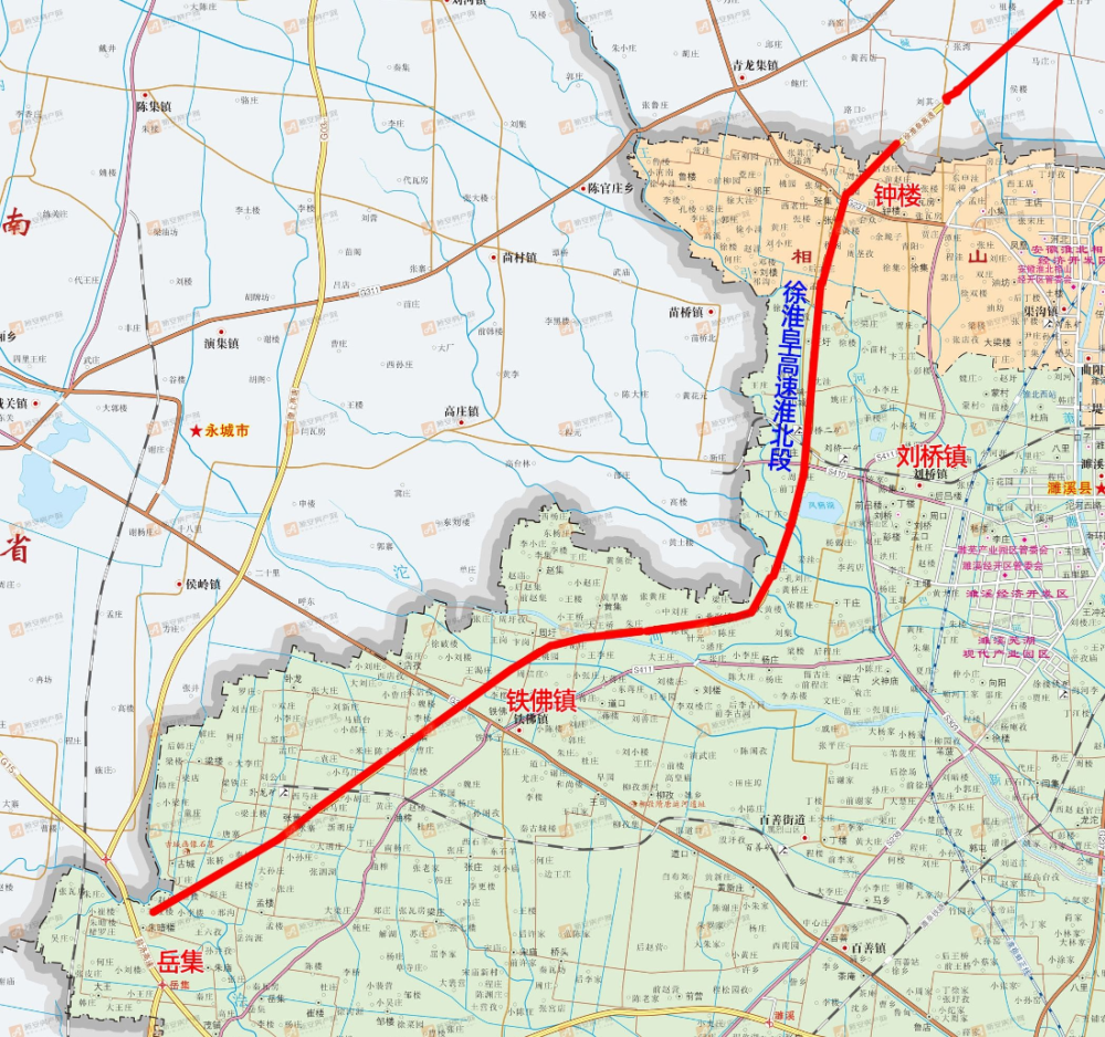 徐淮阜高速公路淮北段,项目是《安徽省高速公路网规划修编(2020-2035