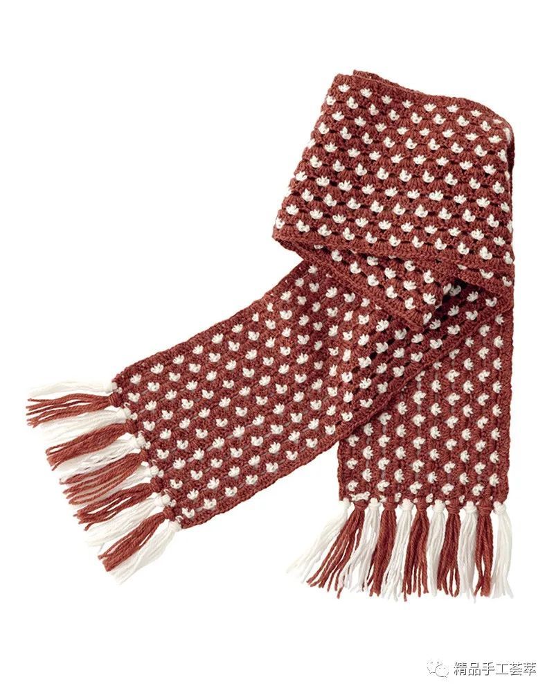 钩针编织超美的小花围巾款式有详细图解