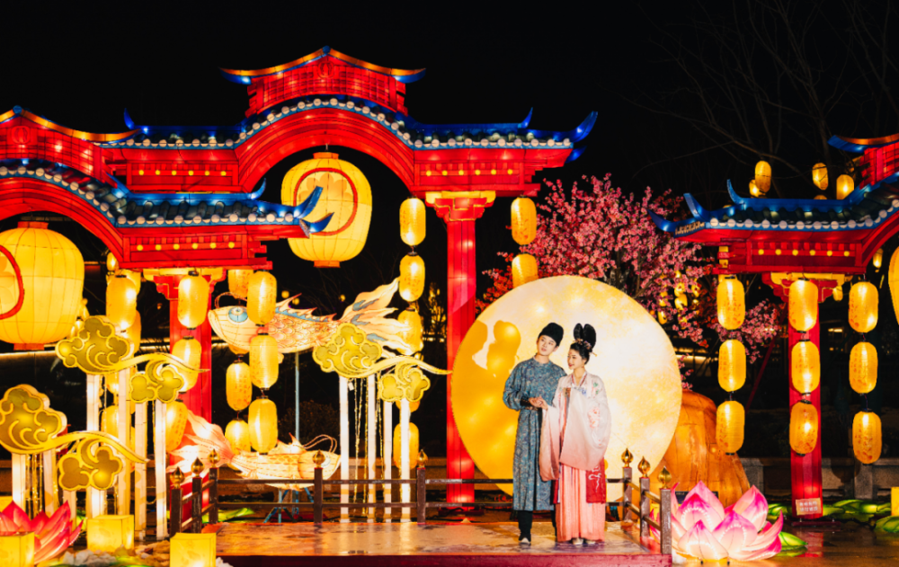 2月15日上元灯会夜夜灿如昼,花灯似海上元遇良人无想鱼龙舞邀您