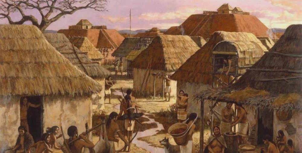 原始社会时期,人类还是母系社会,大概是因为女子承担了生育的职能,在