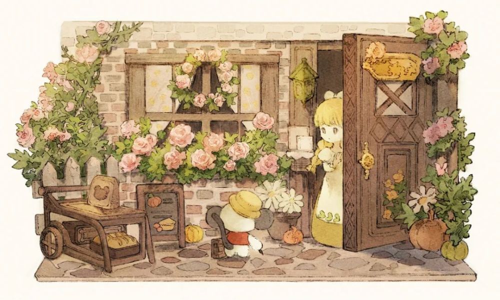 ふゆ手绘感十足童话风与少女心插画分享