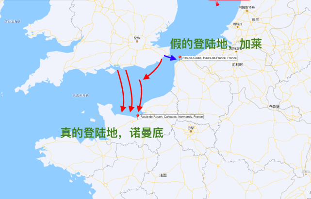 让他秘密研究诺曼底登陆计划;盟军把巴顿推向明处,让他在加莱对面的
