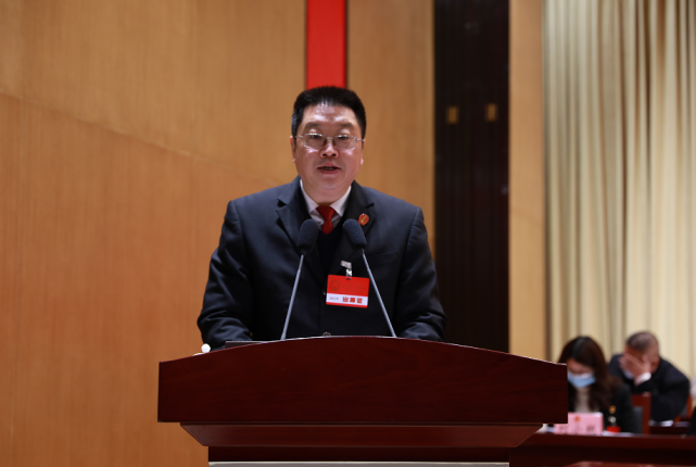 受县第十九届人民代表大会常务委员会的委托,县人大常委会主任严志林