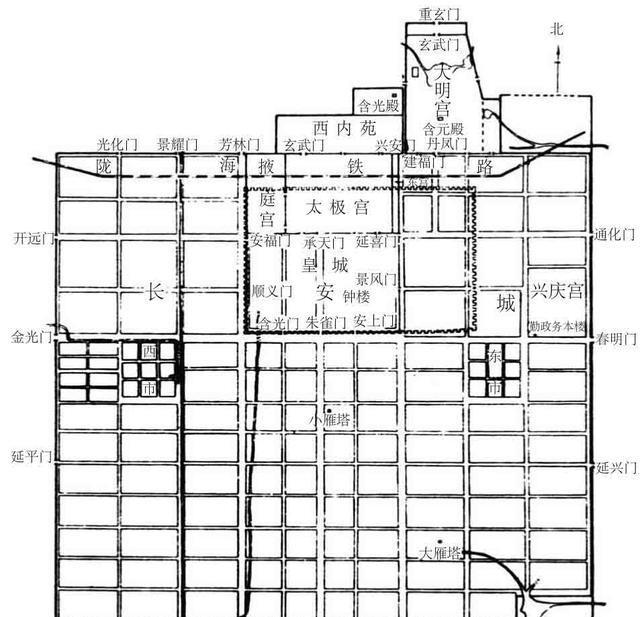 以唐朝長安城為例談談古代國都內的結構