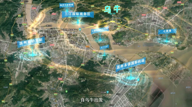 乌牛与温州市区隔江相望,地处温台甬高速公路温州大桥北侧,104国道从