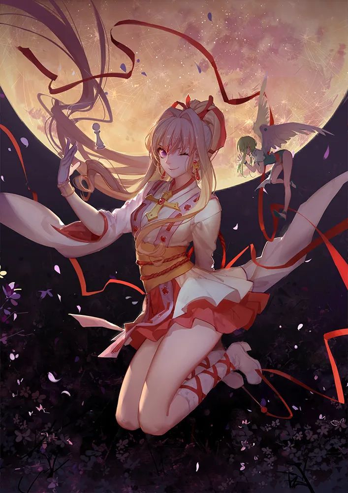 askp站早期国人画师三巨头之一一张图破圈无数充满干净灵气的画作欣赏